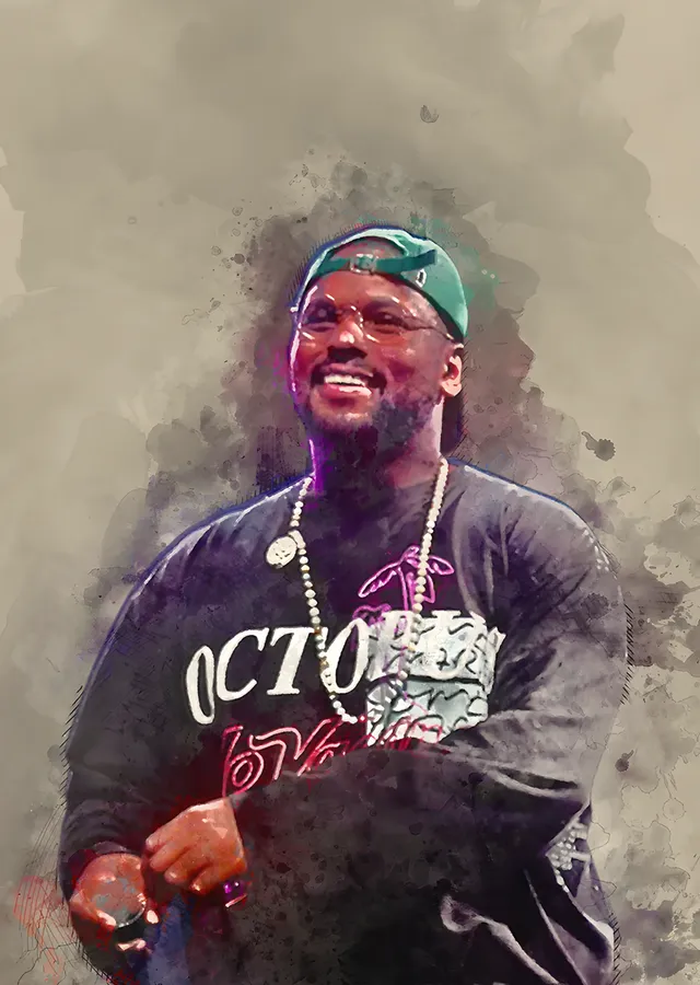 ScHoolboy Q - Suluboya Sahne metal tablo