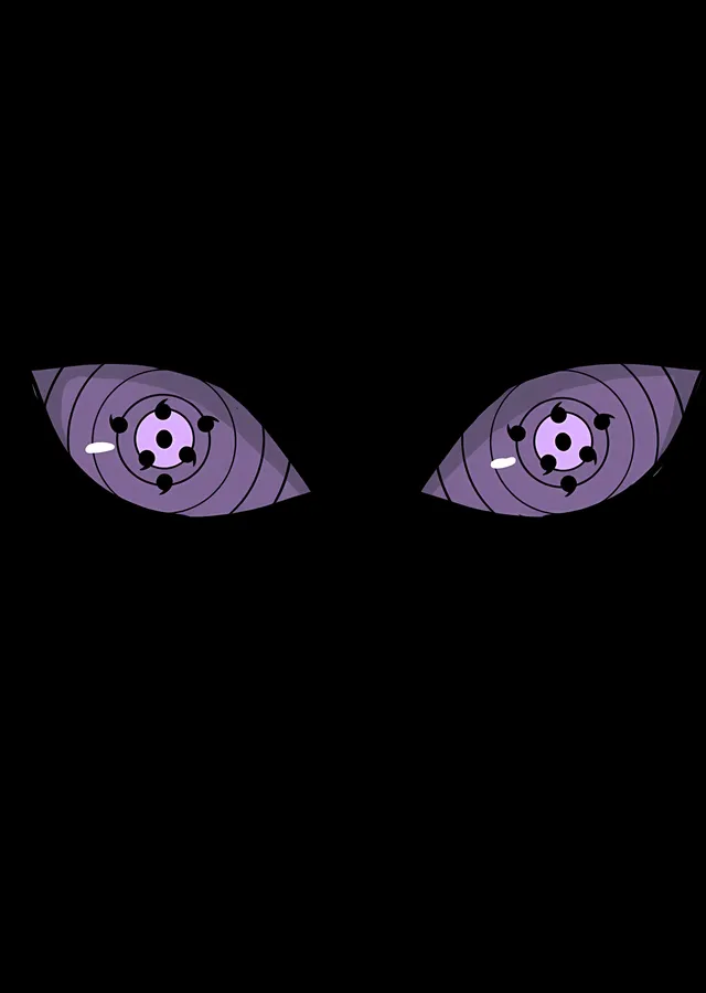 Sharingan - Karanlıkta Parlayan Gözler metal tablo