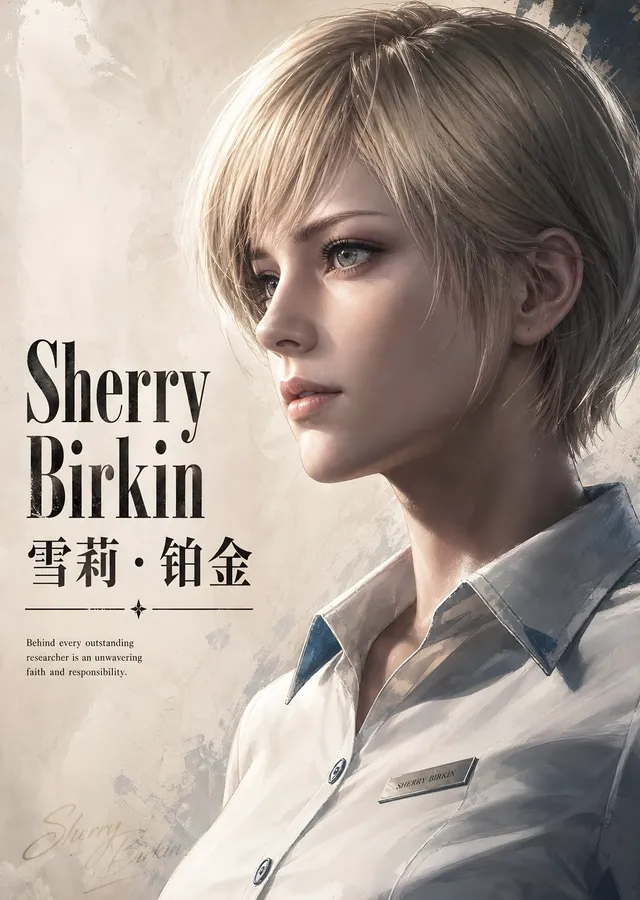 Sherry Birkin - Resident Evil metal tablo