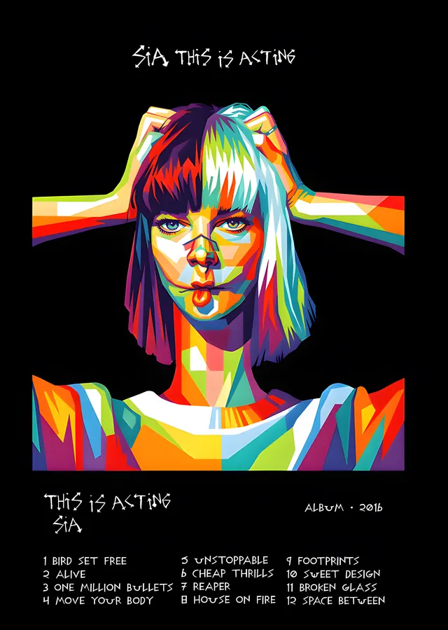 Sia - This Is Acting metal tablo