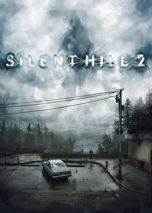 Silent Hill 2 - Islak Yol metal tablo