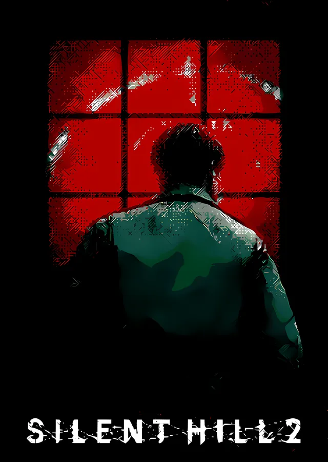 Silent Hill 2 - Kırmızı Pencere metal tablo