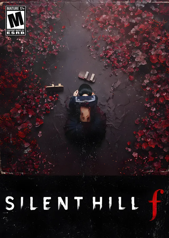 Silent Hill f - Kızıl Çiçek Tarlası metal tablo