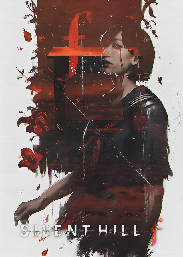 Silent Hill f - Kızıl Yapraklar Arasında metal tablo