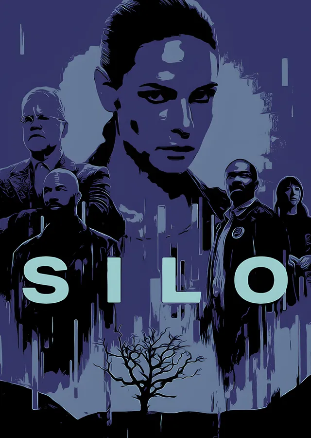 Silo - Mor Kadro metal tablo