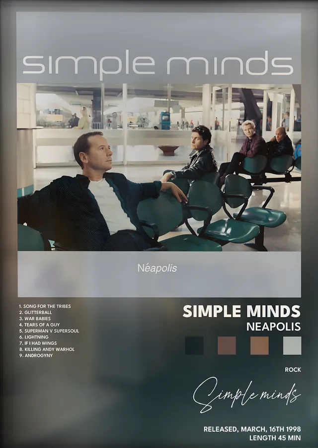 Simple Minds: Néapolis metal tablo