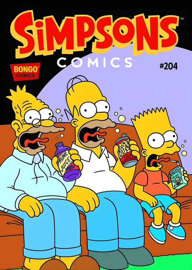 Simpsons Comics 204 metal tablo
