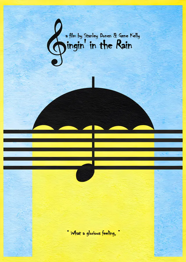 Singin' in the Rain metal tablo