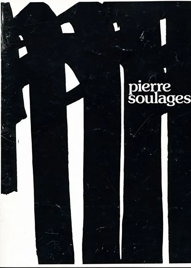 Siyah Dikeyler - Pierre Soulages metal tablo