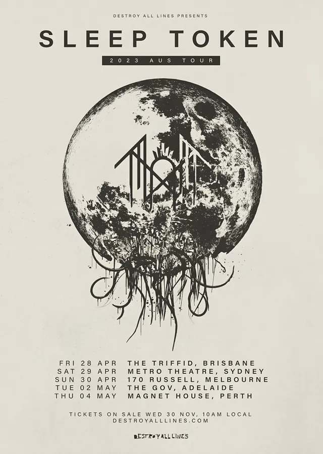 Sleep Token - Avustralya Turnesi metal tablo