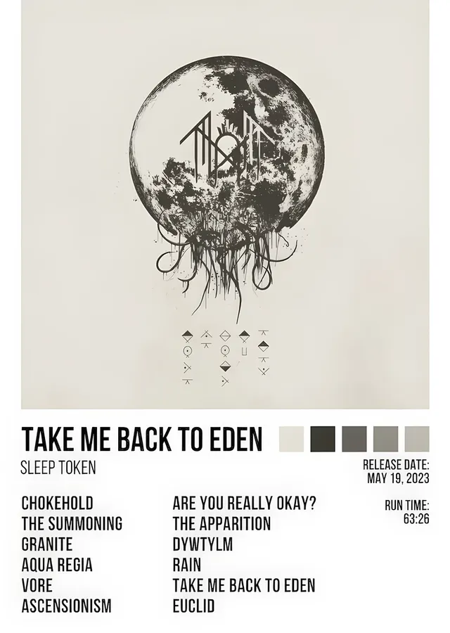 Sleep Token - Take Me Back to Eden metal tablo