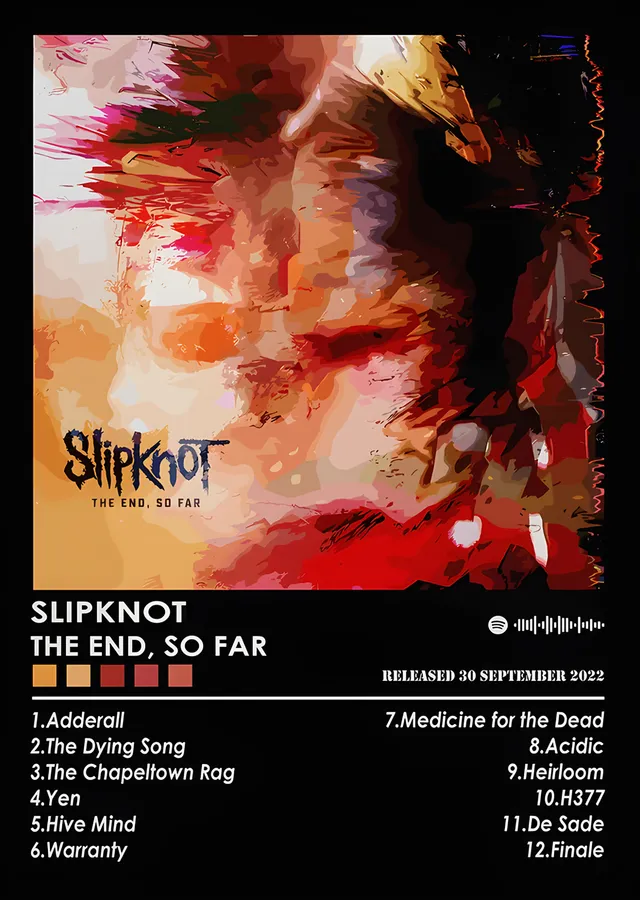 Slipknot: The End So Far Şarkı Listesi metal tablo