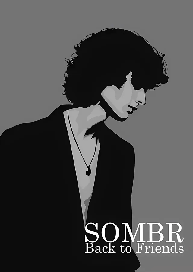 sombr - Back to Friends metal tablo