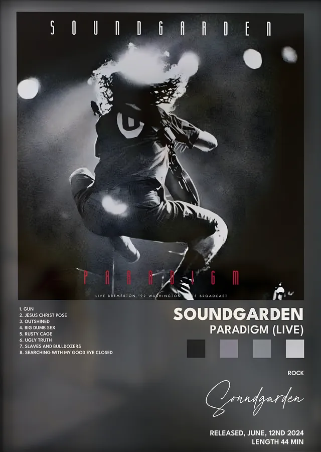 Soundgarden: Paradigm (Live) metal tablo