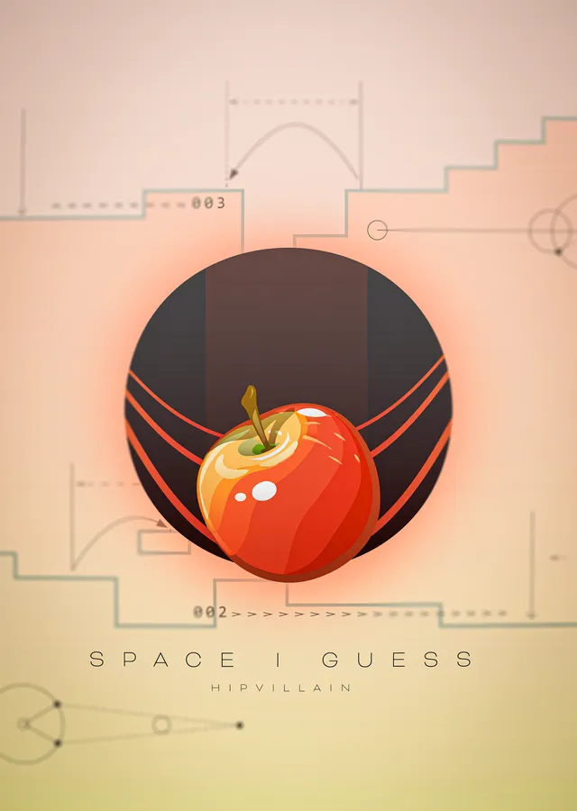 Space I Guess - Domates metal tablo