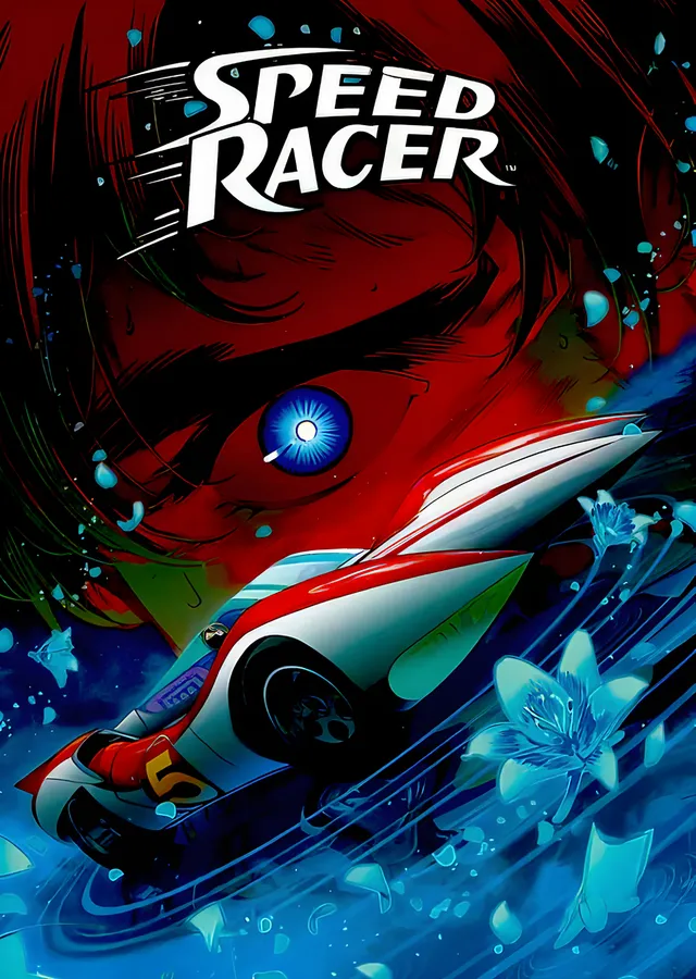 Speed Racer: Mavi Sıçramada Mach 5 metal tablo