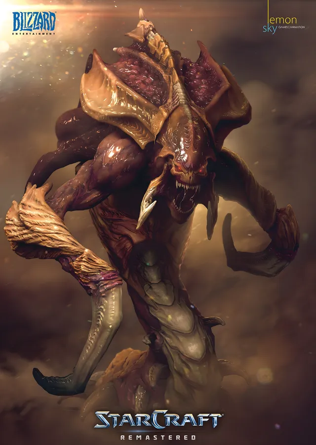 StarCraft Remastered - Hydralisk metal tablo