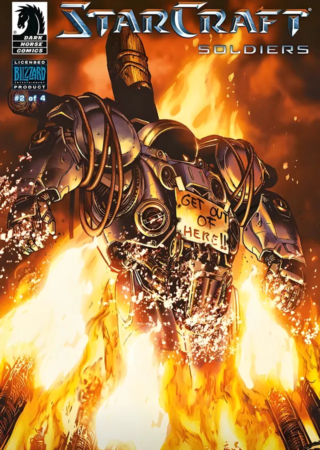 StarCraft: Soldiers - Çizgi Roman Kapağı metal tablo
