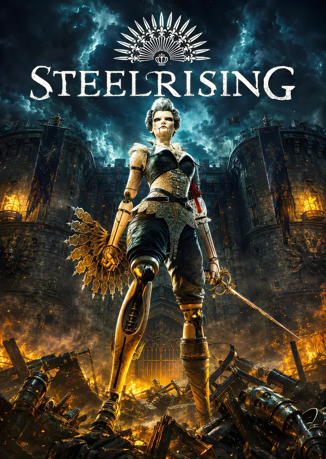 Steelrising: Yanan Paris'te Otomat Aegis metal tablo