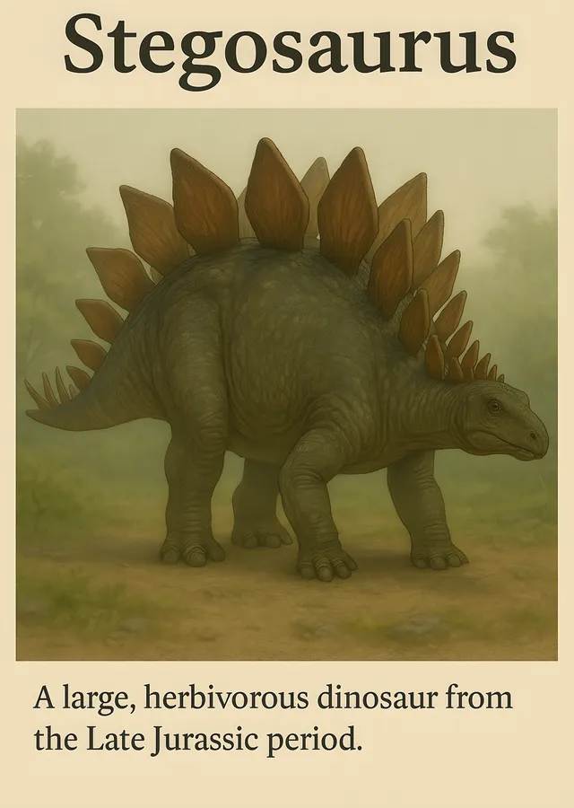 Stegosaurus - Sisli Ova metal tablo