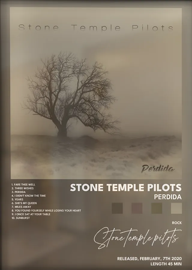 Stone Temple Pilots: Perdida metal tablo