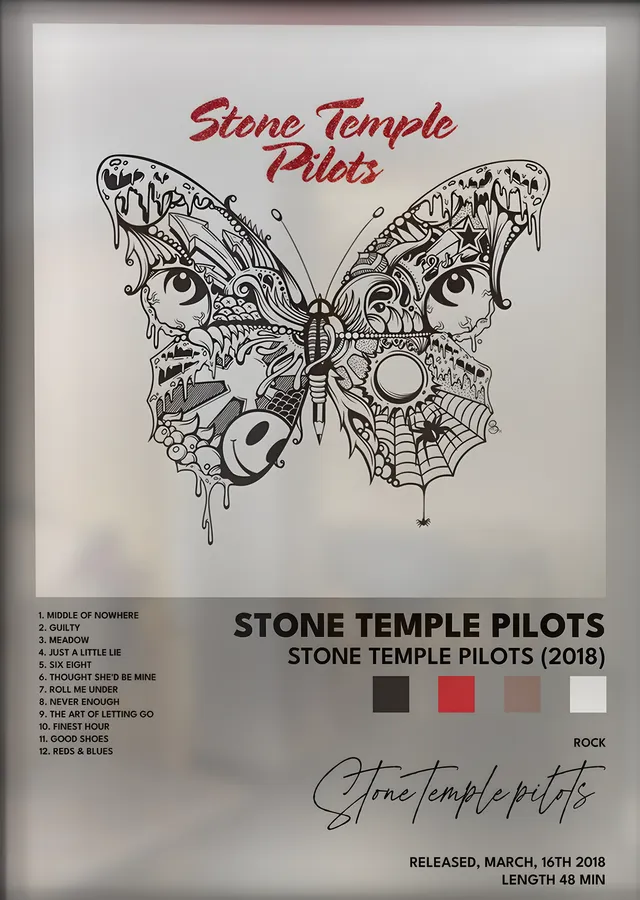 Stone Temple Pilots: Stone Temple Pilots (2018) metal tablo