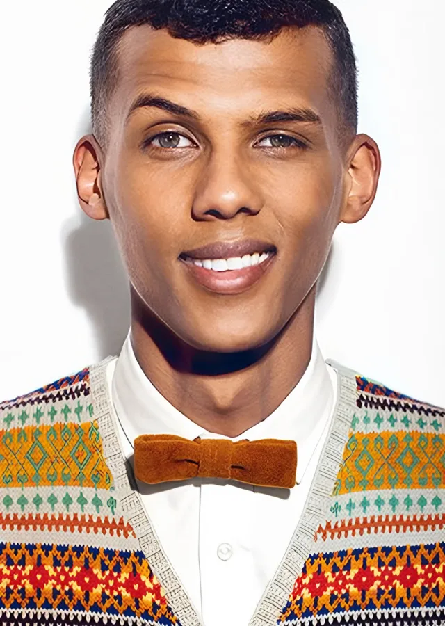 Stromae - Renkli Yelek Portresi metal tablo