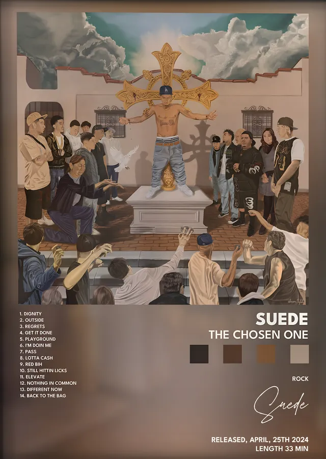 Suede: The Chosen One metal tablo