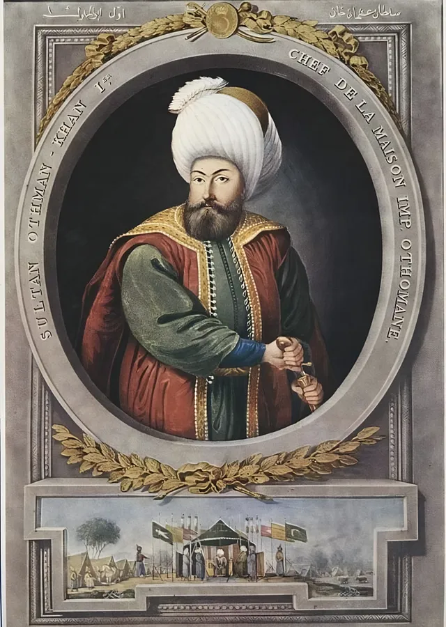 Sultan I. Osman Portresi - Konstantin Kapıdağlı metal tablo