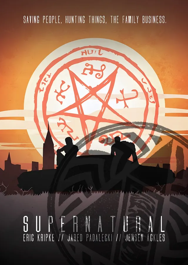 Supernatural - Saving People Hunting Things metal tablo