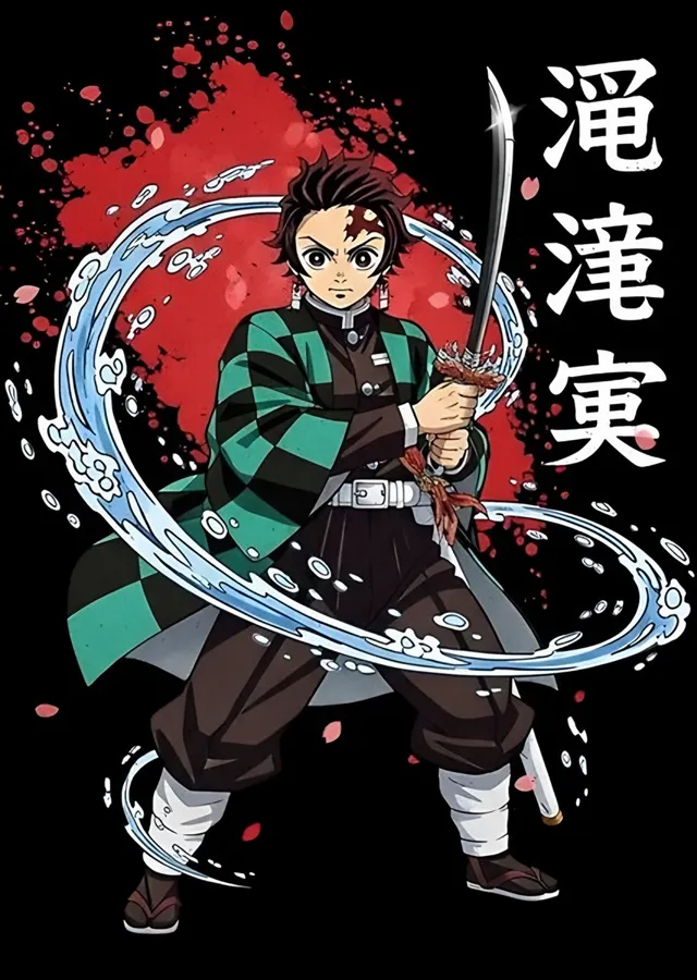 Tanjiro Kamado Su Nefesi metal tablo