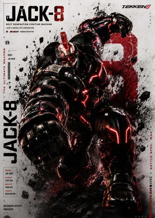 Tekken 8 - Jack-8 metal tablo