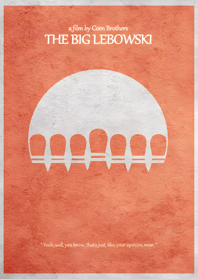 The Big Lebowski metal tablo