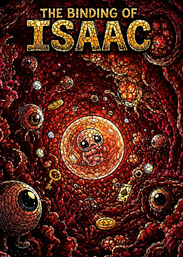 The Binding of Isaac: Et Duvarında Gözler metal tablo