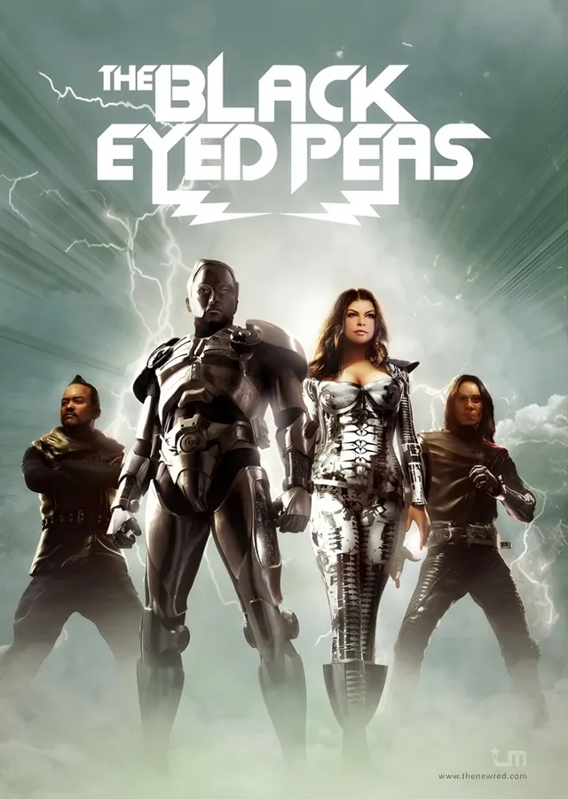The Black Eyed Peas - Zırhlı Dörtlü metal tablo