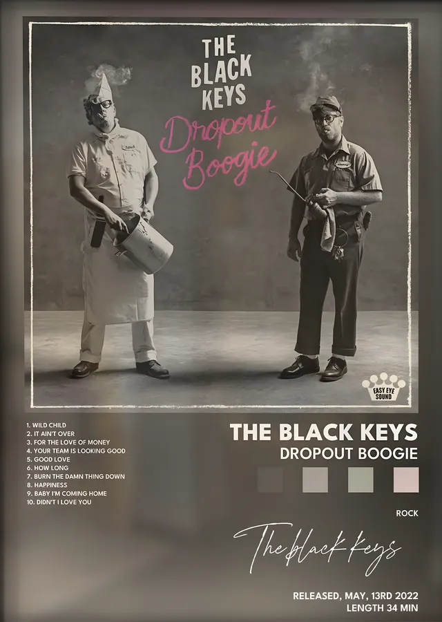 The Black Keys: Dropout Boogie metal tablo