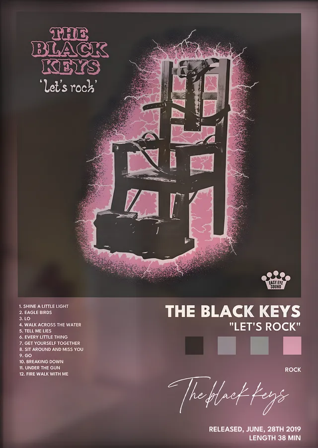 The Black Keys: Let's Rock metal tablo
