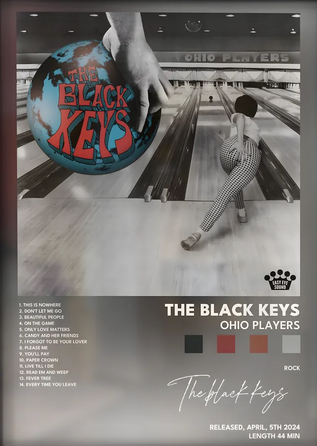 The Black Keys: Ohio Players metal tablo