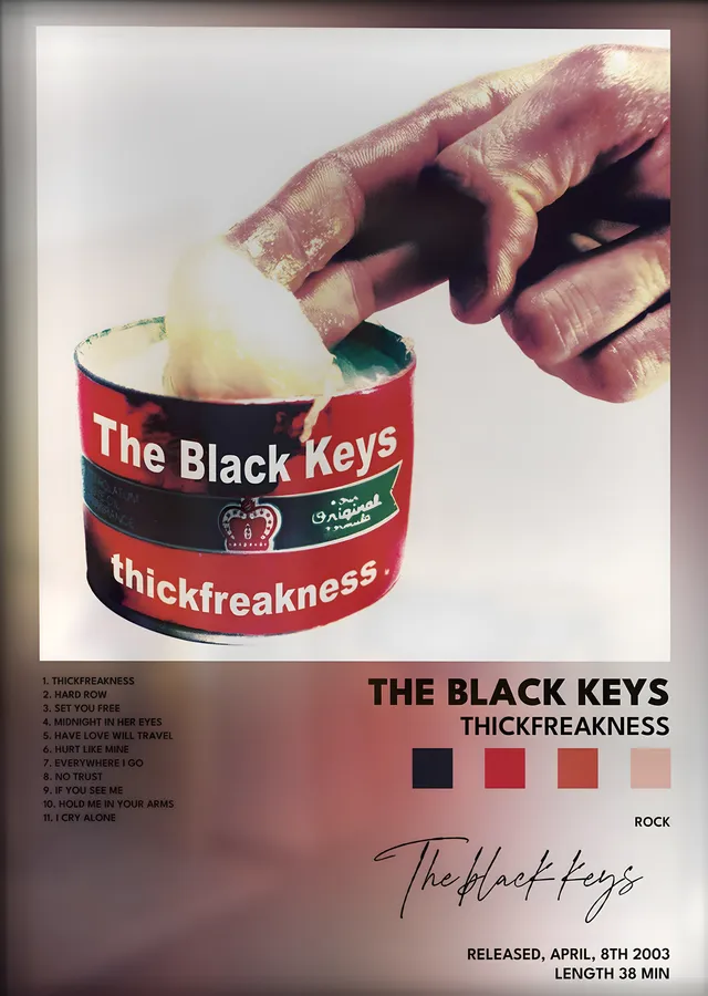 The Black Keys: Thickfreakness metal tablo