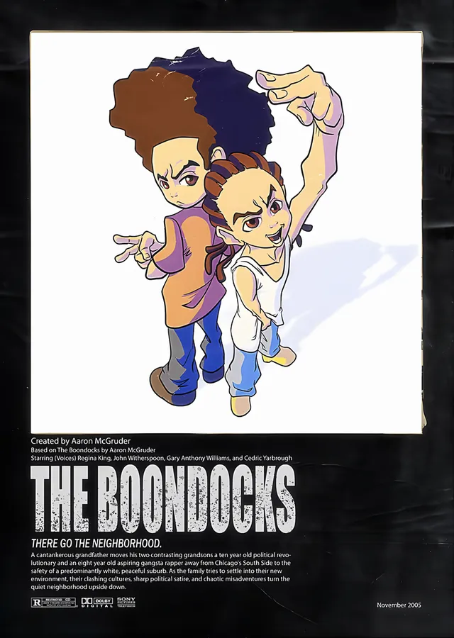 The Boondocks: Freeman Kardeşler metal tablo