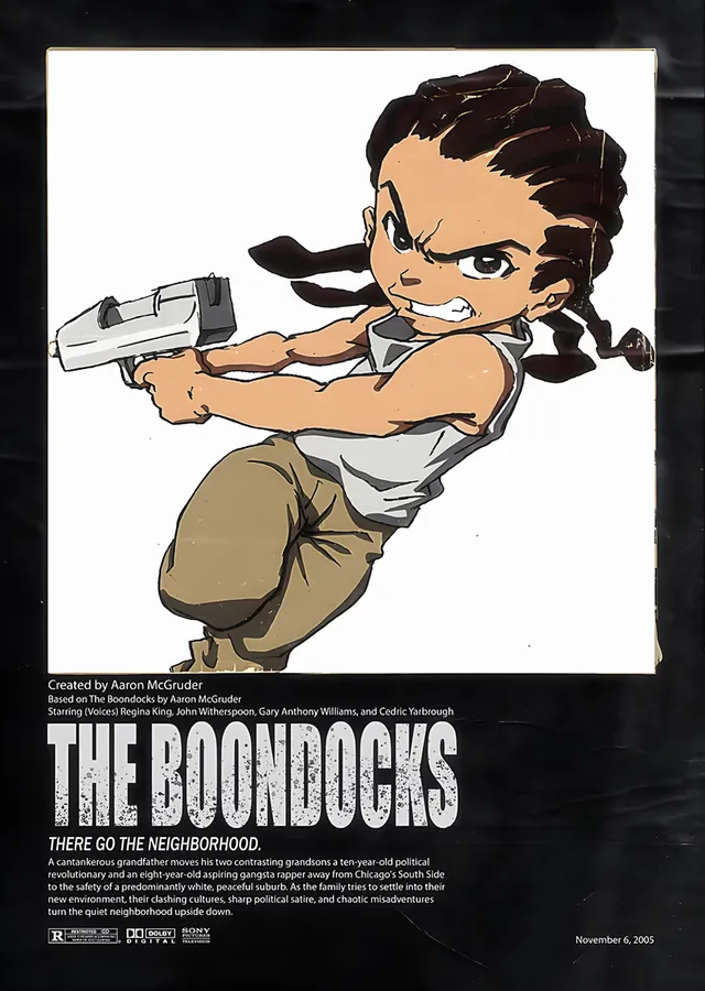 The Boondocks: Tabancalı Riley'nin Koşusu metal tablo