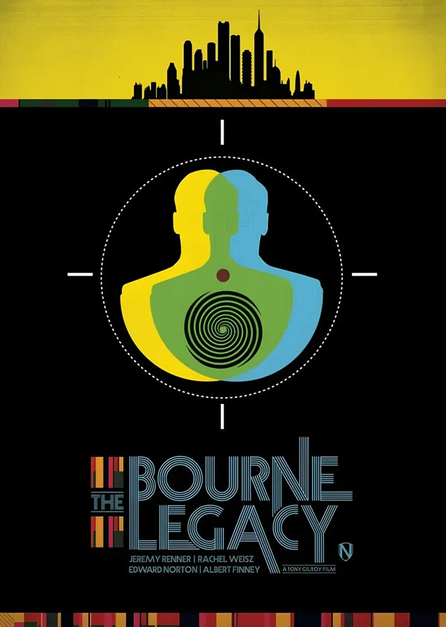 The Bourne Legacy Hedef Halkası metal tablo