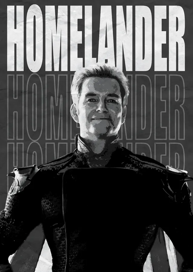 The Boys - Homelander Tipografi metal tablo