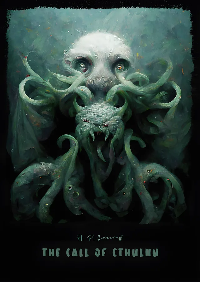 The Call of Cthulhu - Portre metal tablo