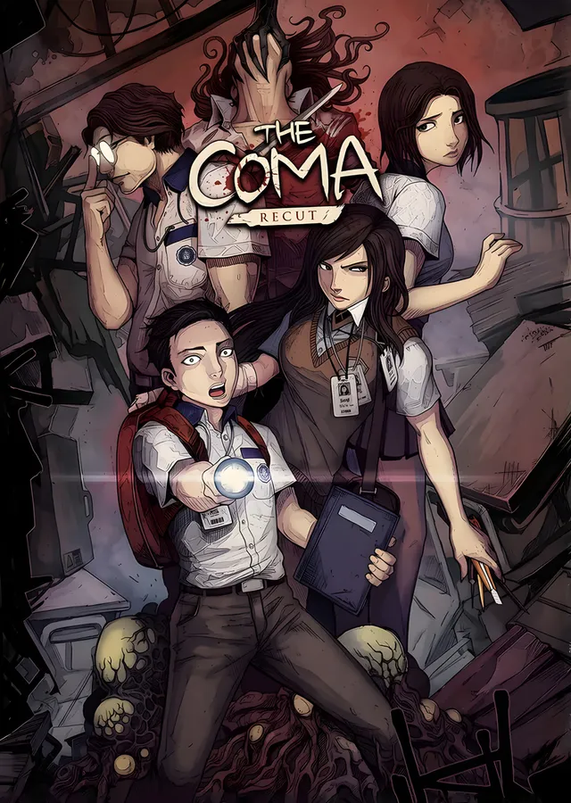 The Coma Recut: Karanlık Okulda Kaçış metal tablo
