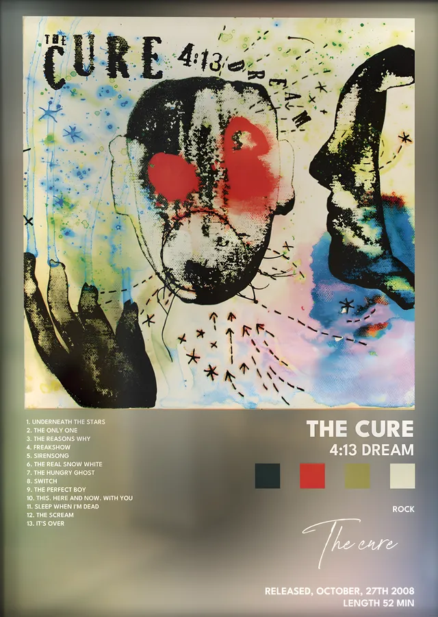 The Cure: 4:13 Dream metal tablo