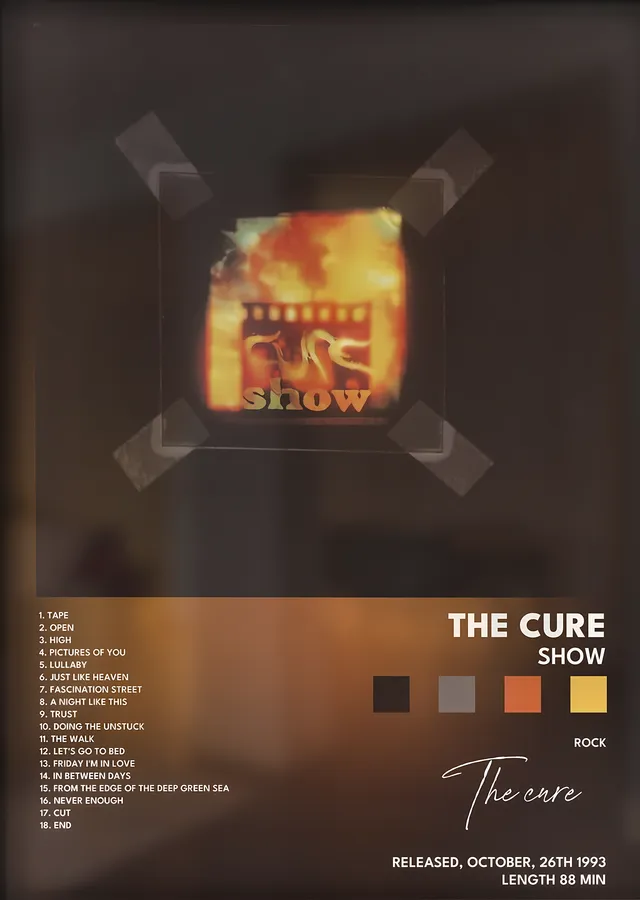 The Cure: Show metal tablo