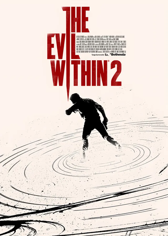 The Evil Within 2: Su Halkaları metal tablo