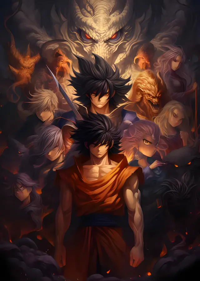 Dragon Ball - Ejderha Gölgesinde Savaşçılar metal tablo
