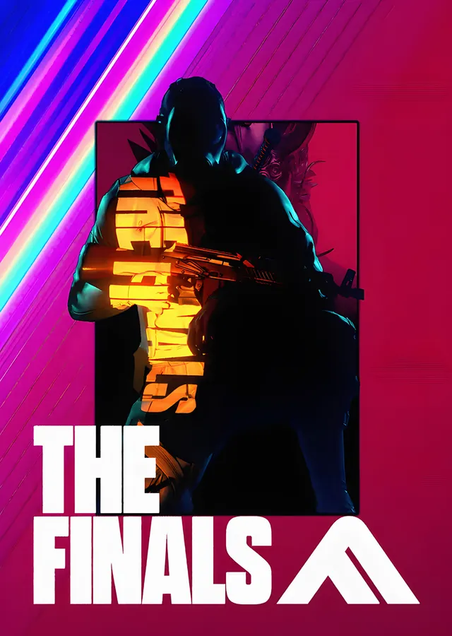 The Finals: Gökkuşağı Şeritte Silahlı Silüet metal tablo